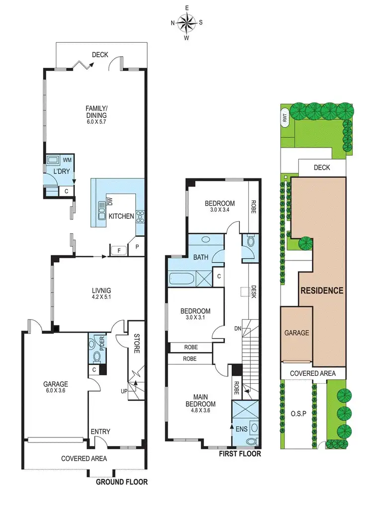 Floorplan of Homely townhouse listing, 10B Wilma Street, Bentleigh VIC 3204