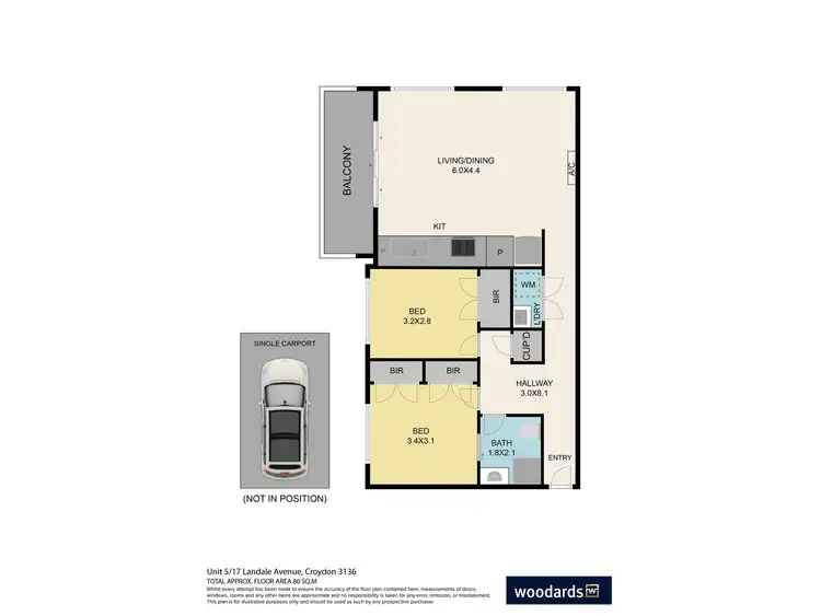 Floorplan of Homely unit listing, 5/17 Landale Avenue, Croydon VIC 3136