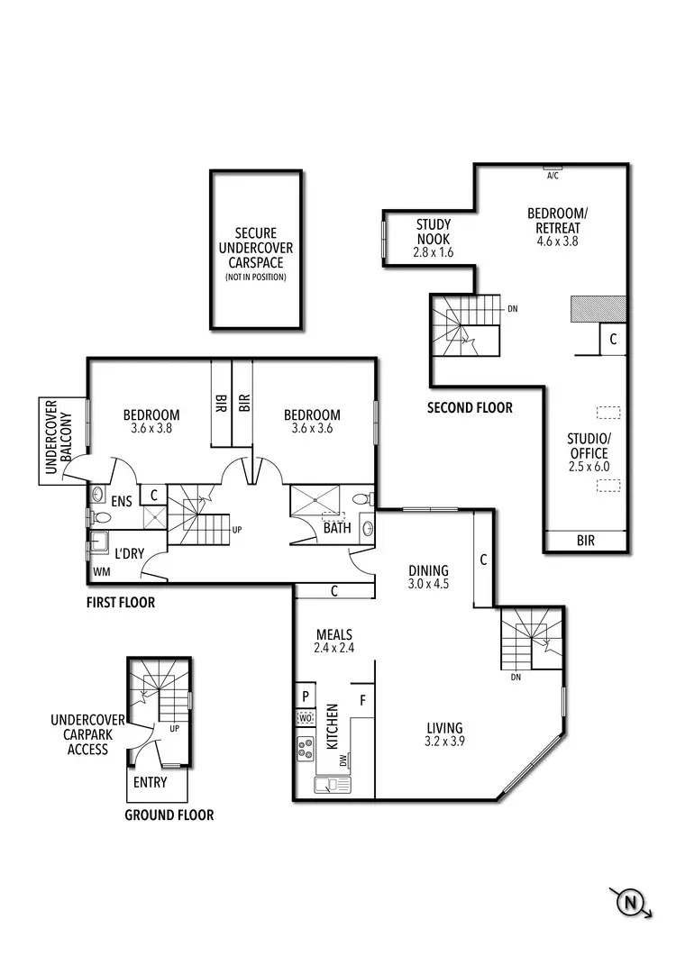 Floorplan of Homely house listing, 2/22-26 Grattan Street, Carlton VIC 3053