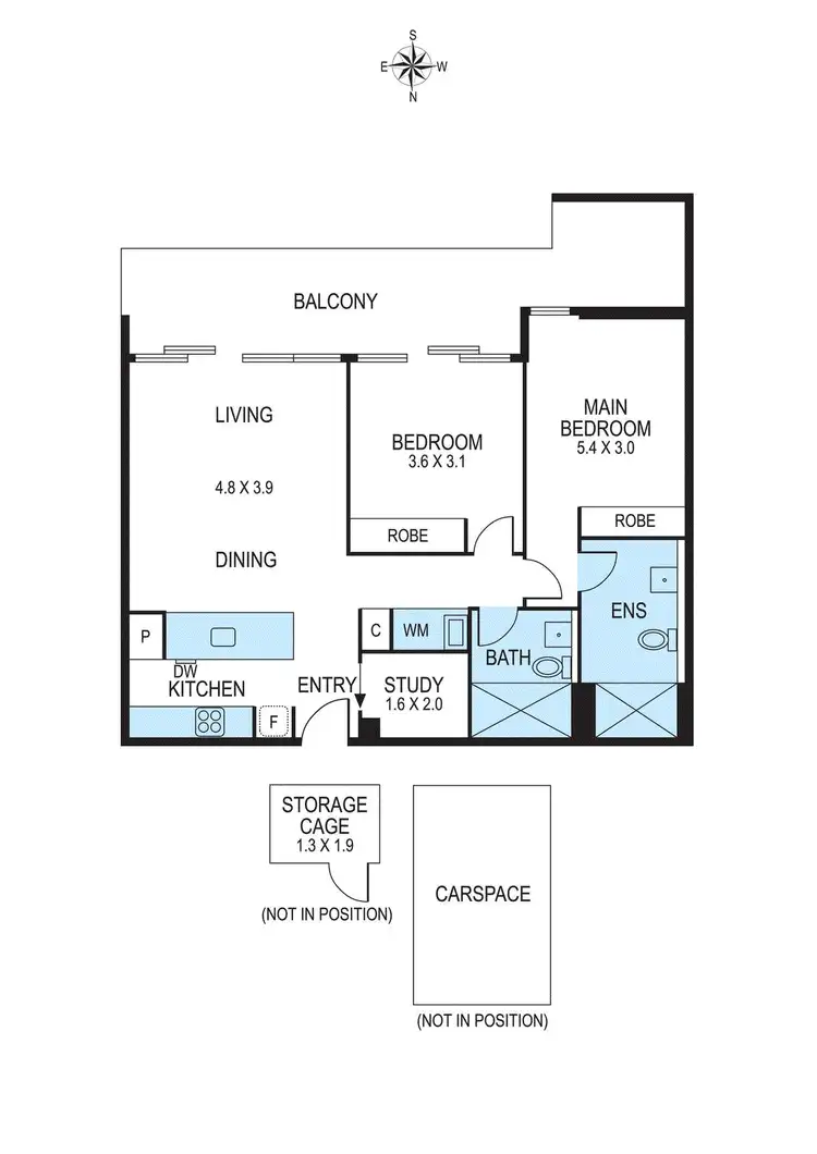 Floorplan of Homely apartment listing, 243/75 Graham Road, Highett VIC 3190