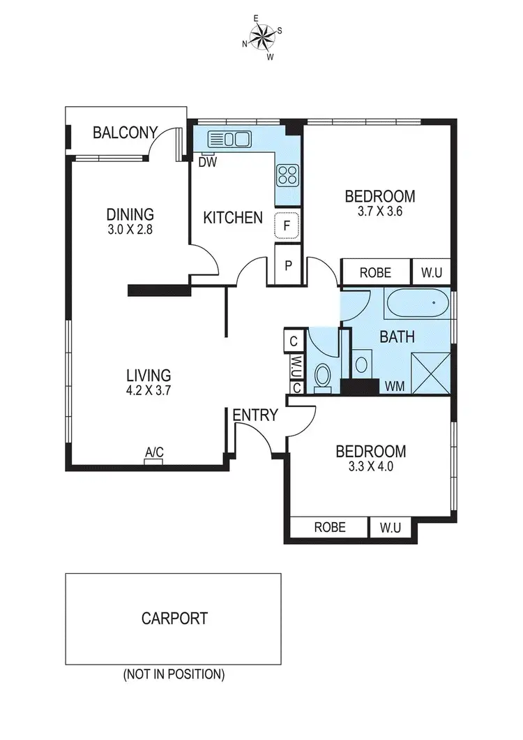 Floorplan of Homely apartment listing, 4/19 Fisher Street, Malvern East VIC 3145