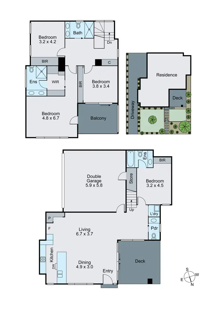 Floorplan of Homely townhouse listing, 1/14 Lucerne Street, Ashburton VIC 3147
