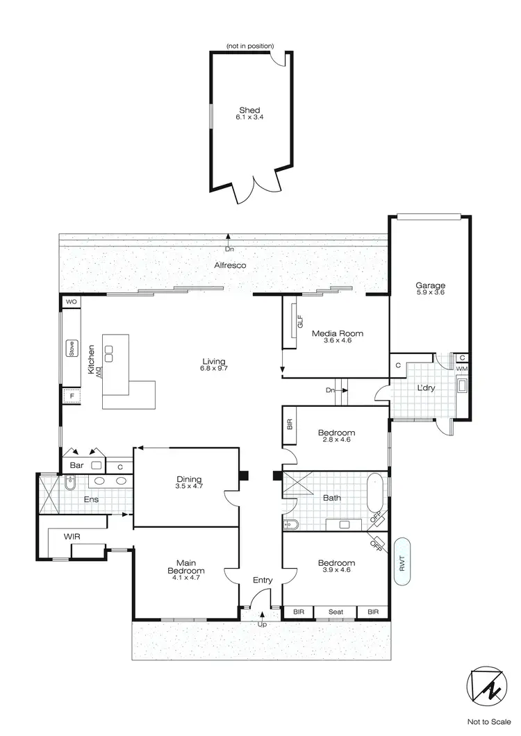 Floorplan of Homely house listing, 407 Grant Street, Golden Point VIC 3350