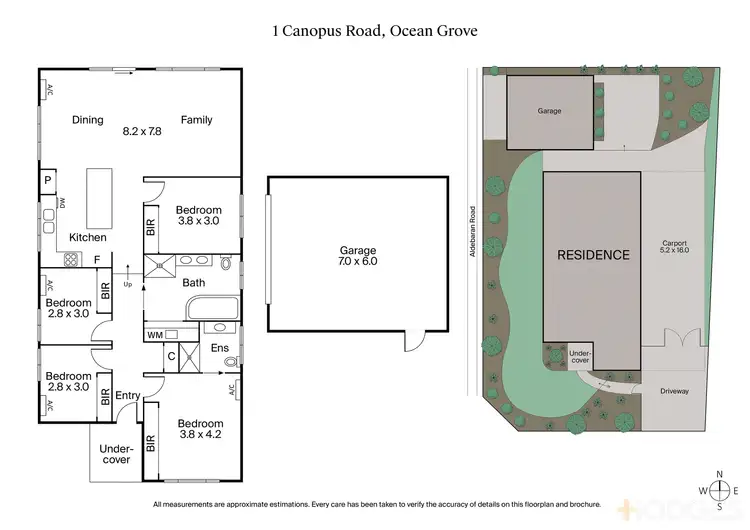 Floorplan of Homely house listing, 1 Canopus Road, Ocean Grove VIC 3226