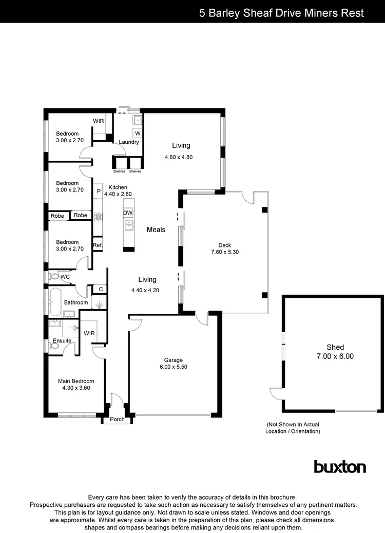 Floorplan of Homely house listing, 5 Barley Sheaf Drive, Miners Rest VIC 3352