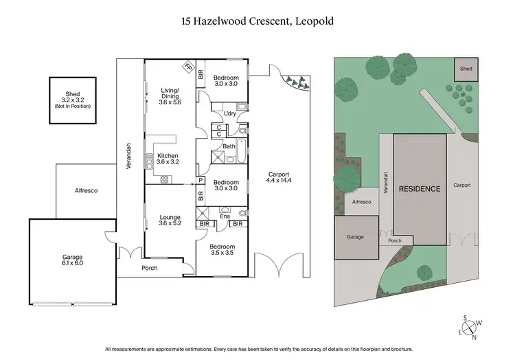 Floorplan of Homely house listing, 15 Hazelwood Crescent, Leopold VIC 3224