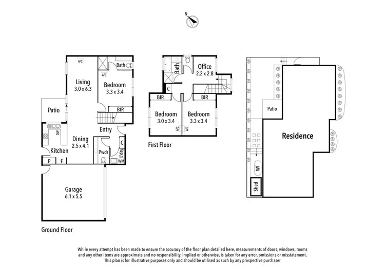 Floorplan of Homely townhouse listing, 2/22 Silk Street, Rosanna VIC 3084