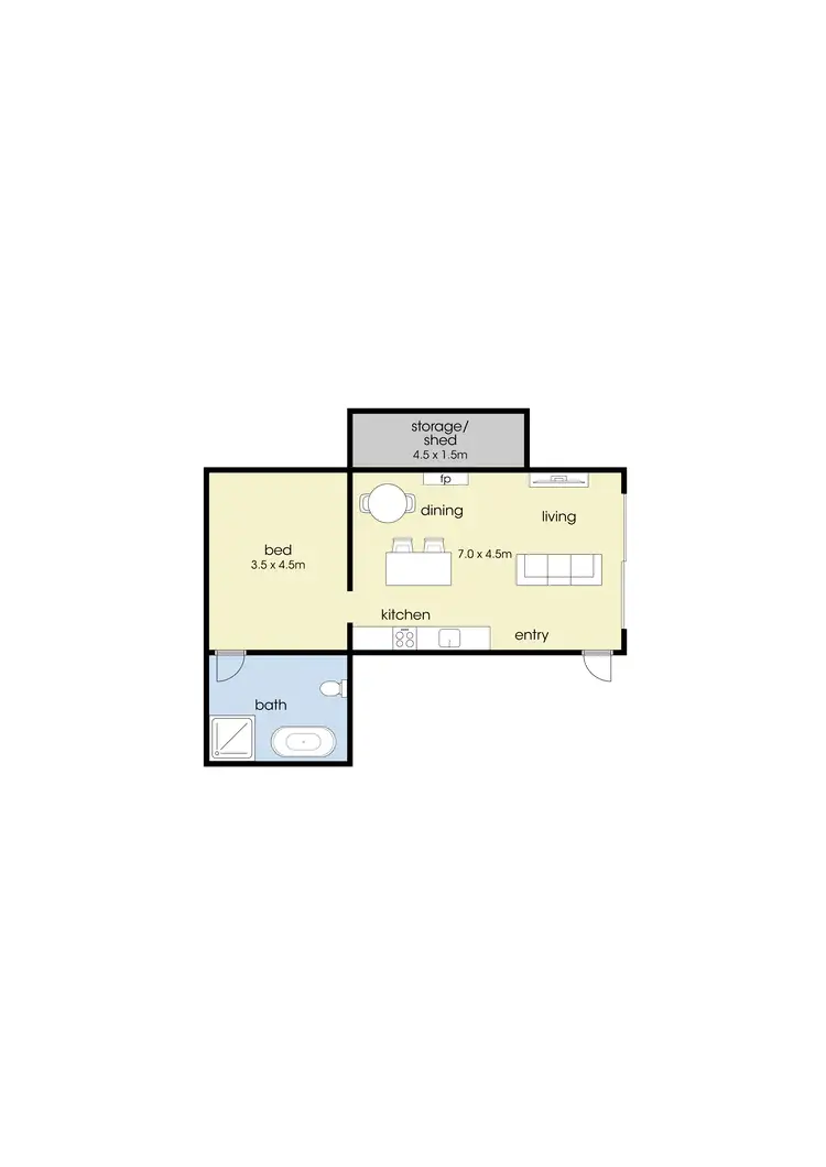 Floorplan of Homely house listing, 90 Biddles Road, Apollo Bay VIC 3233
