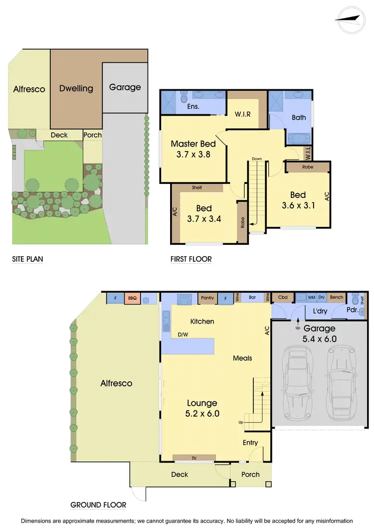 Floorplan of Homely townhouse listing, 1/3 Luckie Street, Nunawading VIC 3131