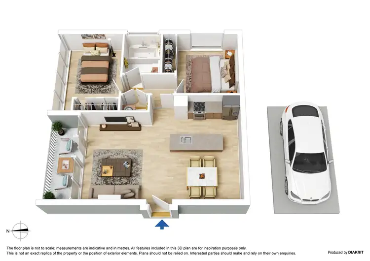 Floorplan of Homely apartment listing, 906/483 Swanston Street, Melbourne VIC 3000