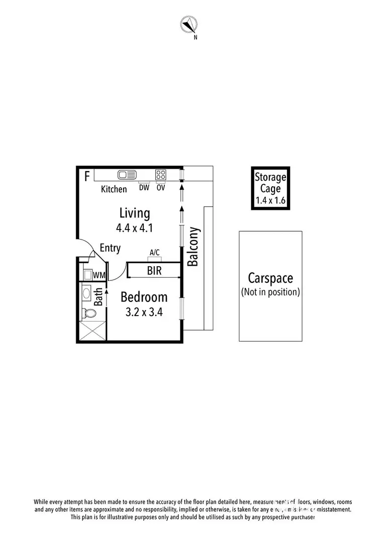 Floorplan of Homely apartment listing, 17/341 Heidelberg Road, Northcote VIC 3070