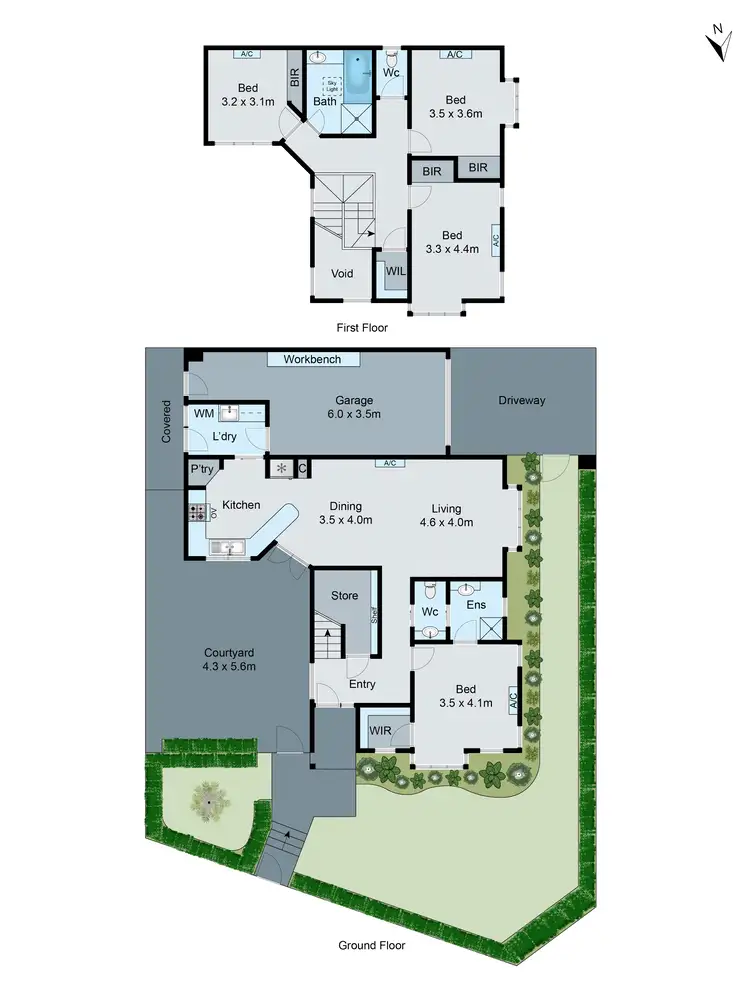 Floorplan of Homely townhouse listing, 2 Ivanhoe Grove, Malvern East VIC 3145