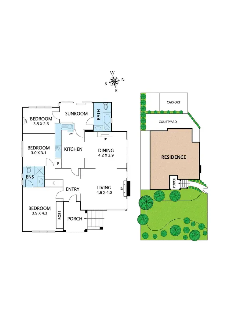 Floorplan of Homely house listing, 1/431 Lower Heidelberg Road, Eaglemont VIC 3084