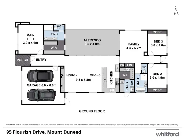 Floorplan of Homely house listing, 95 Flourish Drive, Mount Duneed VIC 3217