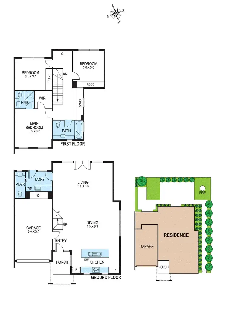 Floorplan of Homely townhouse listing, 5/50 Glen Orme Avenue, Ormond VIC 3204