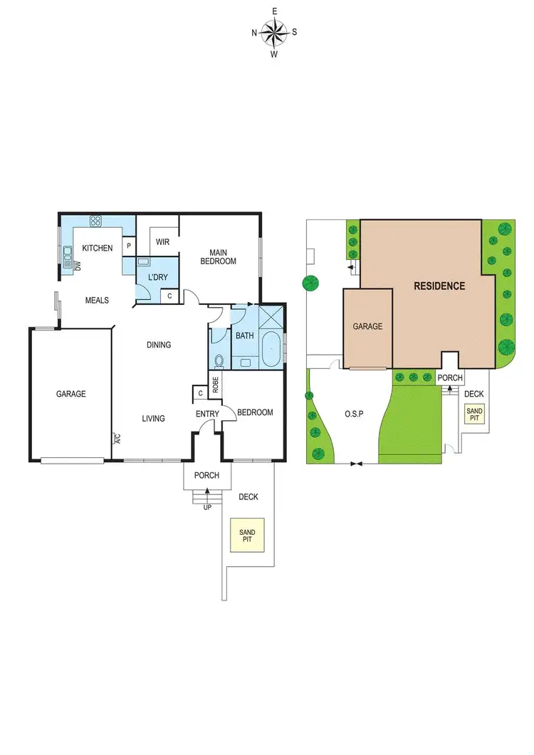 Floorplan of Homely unit listing, 1/8 Capitol Avenue, Mckinnon VIC 3204