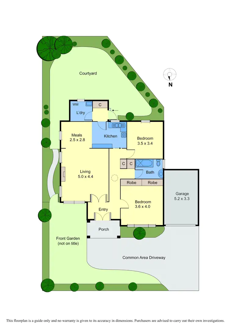 Floorplan of Homely semi-detached listing, 3/16 Canterbury Road, Camberwell VIC 3124