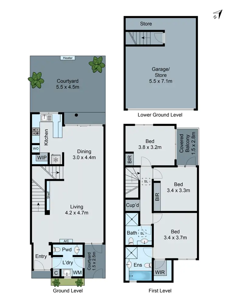 Floorplan of Homely unit listing, 23/49 Head Street, Brighton VIC 3186