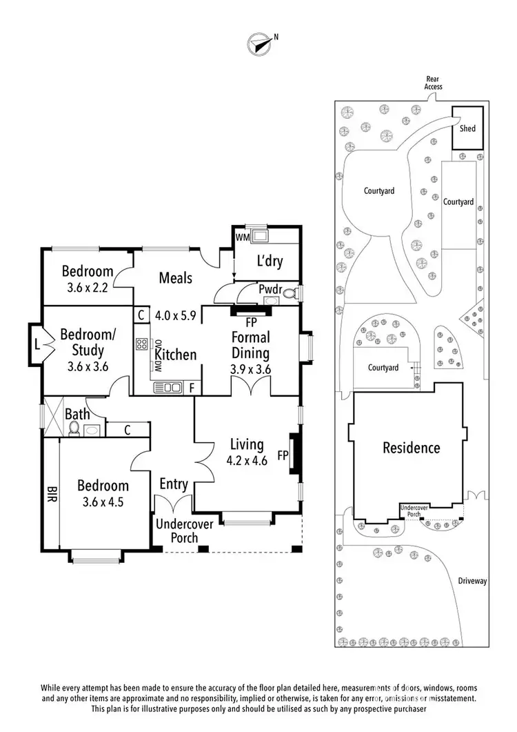 Floorplan of Homely house listing, 20 The Righi, Eaglemont VIC 3084