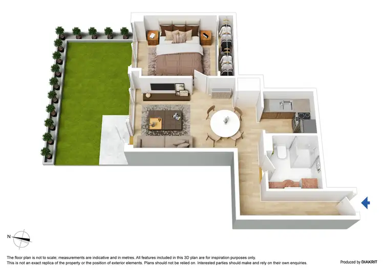 Floorplan of Homely apartment listing, 6/88 Franklin Street, Melbourne VIC 3000
