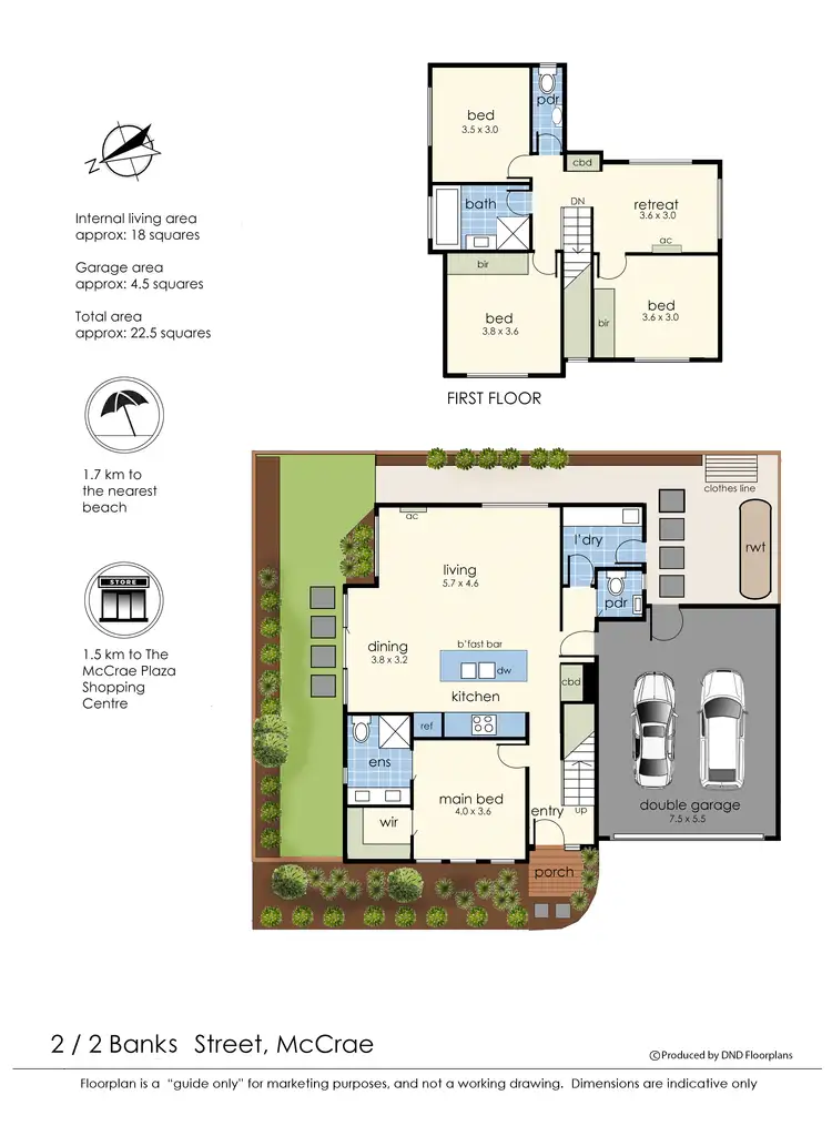 Floorplan of Homely townhouse listing, 2/2 Banks Street, Mccrae VIC 3938