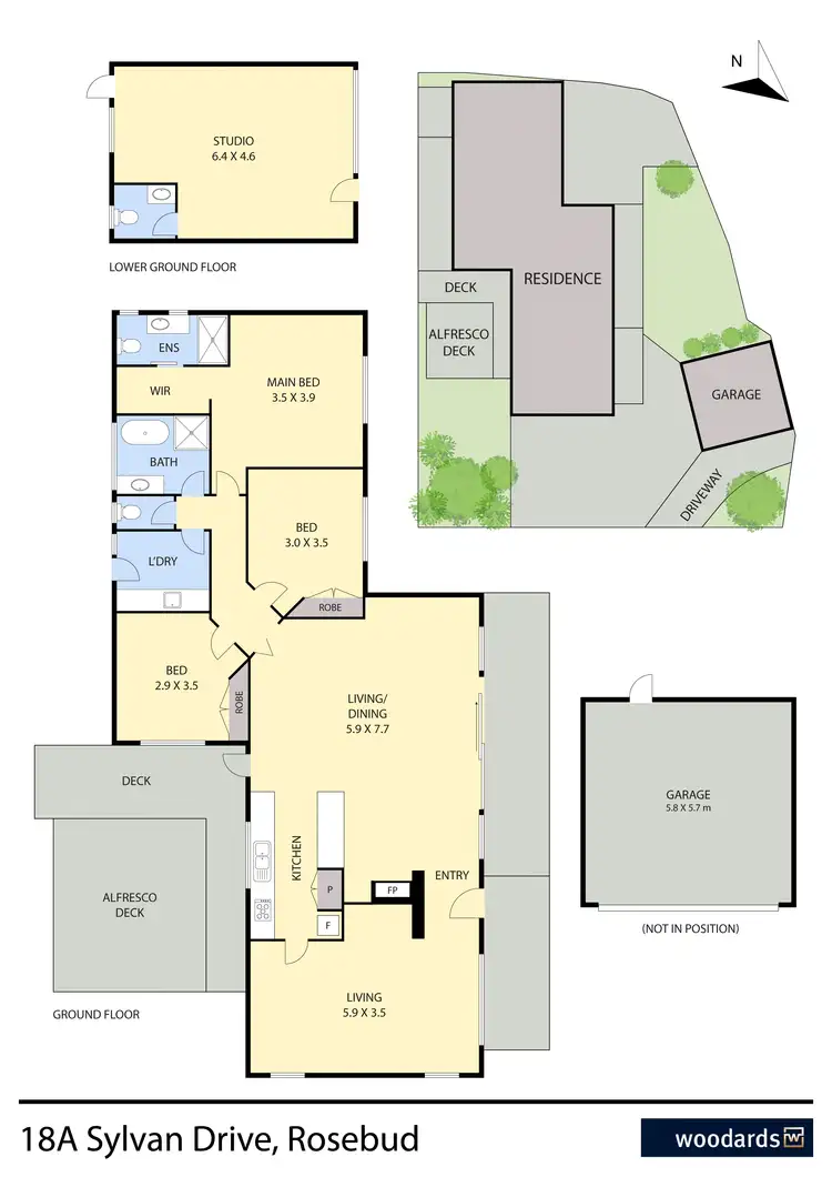 Floorplan of Homely house listing, 18A Sylvan Drive, Rosebud VIC 3939