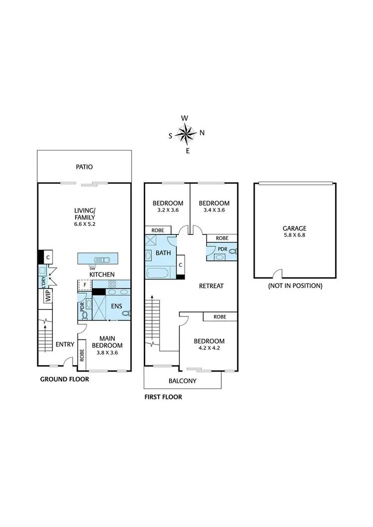 Floorplan of Homely townhouse listing, 7 Weinberg Walk, Heidelberg Heights VIC 3081