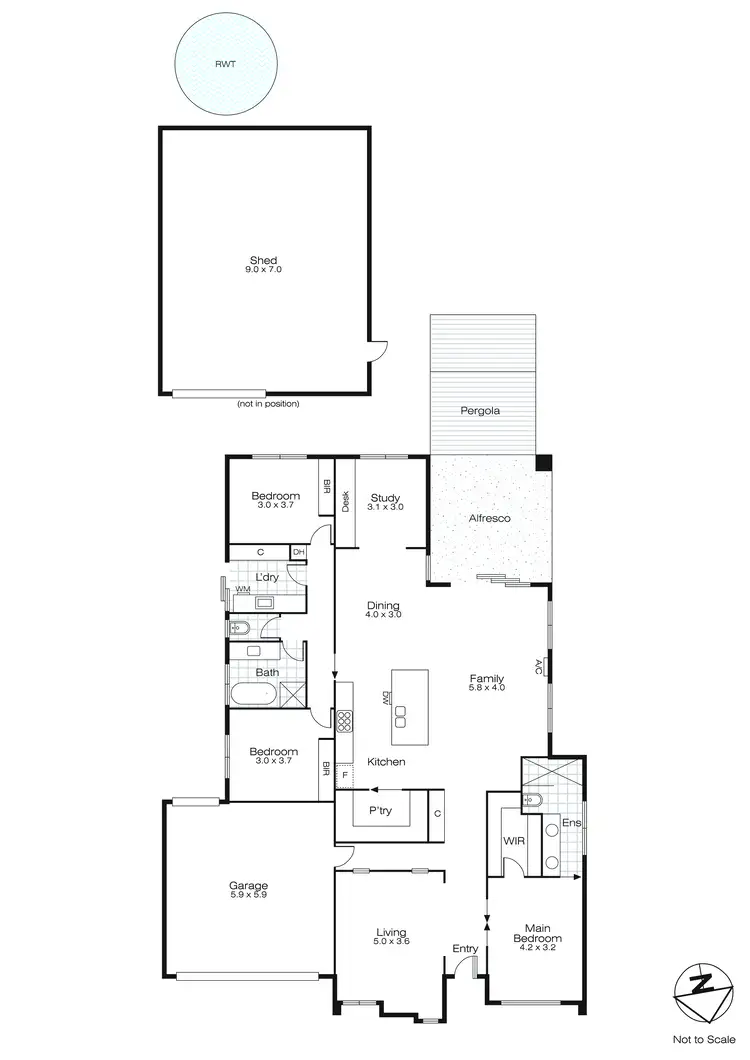 Floorplan of Homely house listing, 22 Greenhaven Court, Mount Clear VIC 3350
