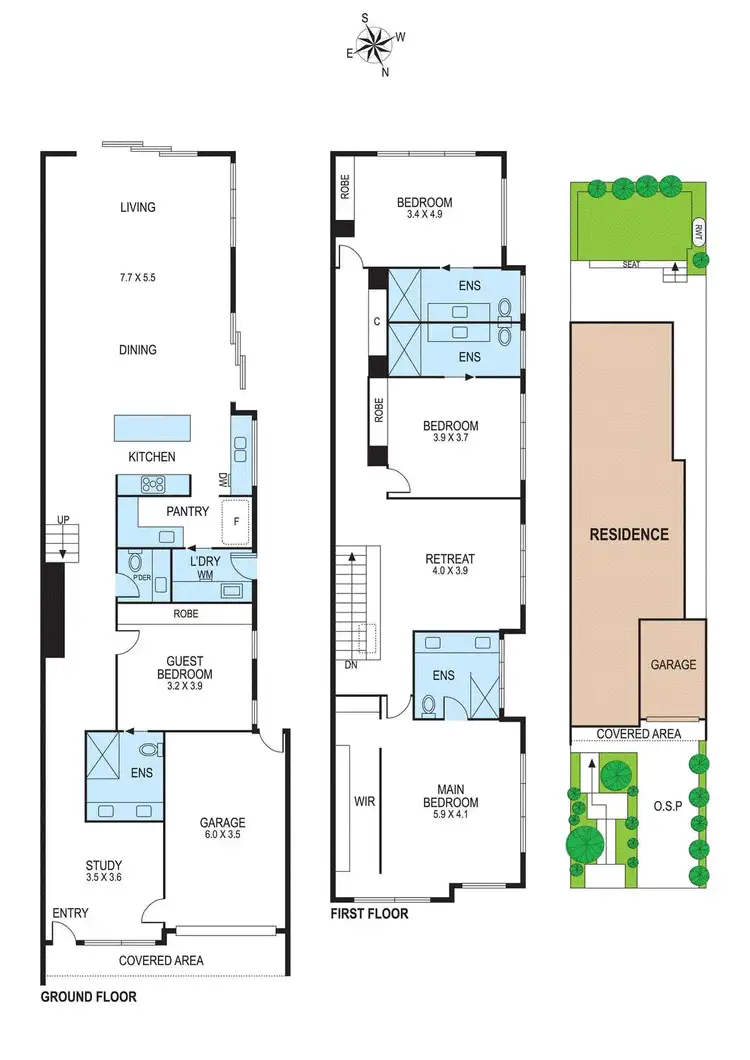 Floorplan of Homely townhouse listing, 30a Lewis Street, Mckinnon VIC 3204