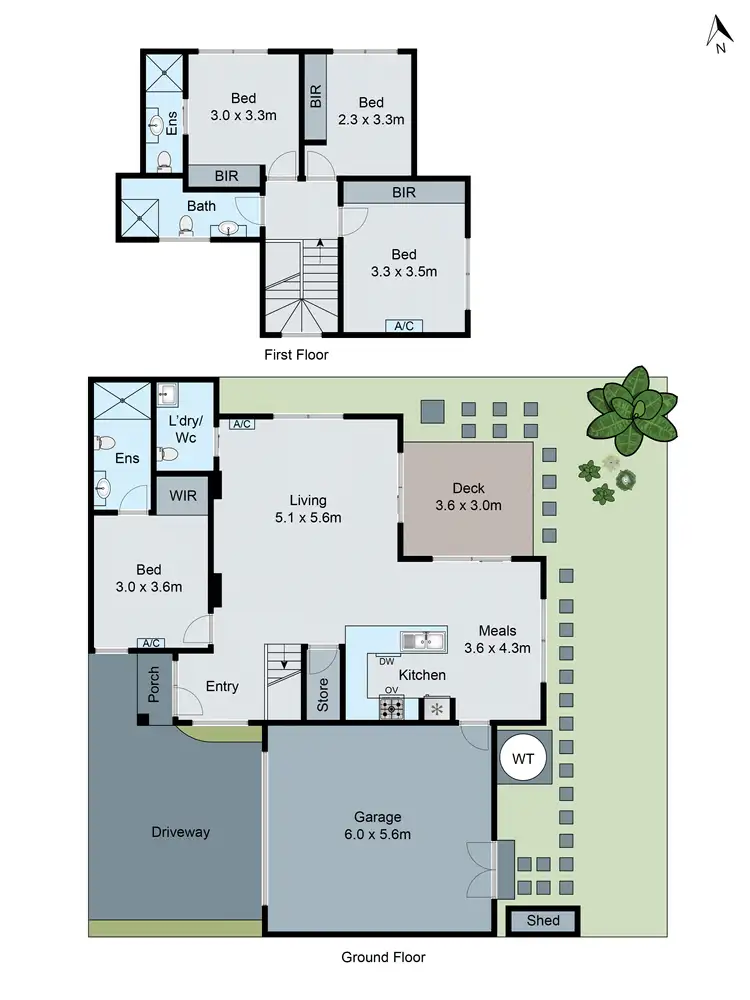 Floorplan of Homely townhouse listing, 3/36 Lee Avenue, Mount Waverley VIC 3149