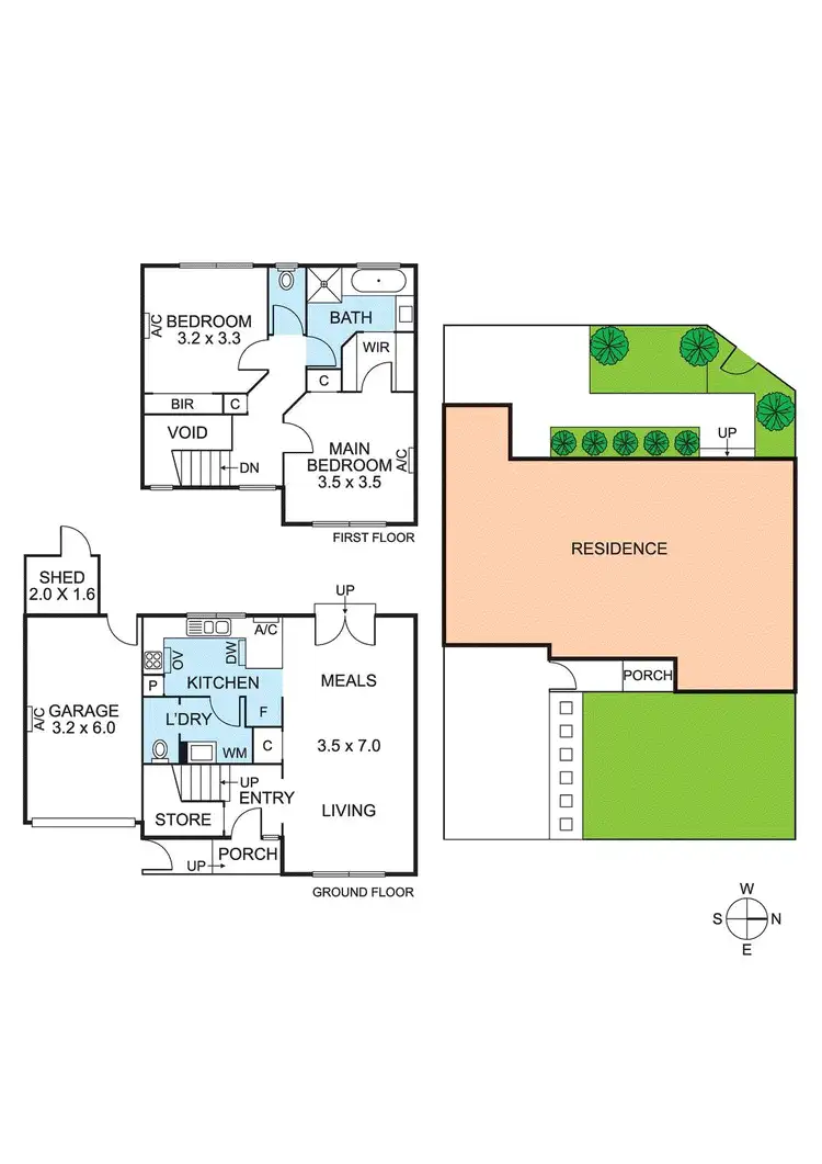 Floorplan of Homely townhouse listing, 25 Siede Court, Cheltenham VIC 3192