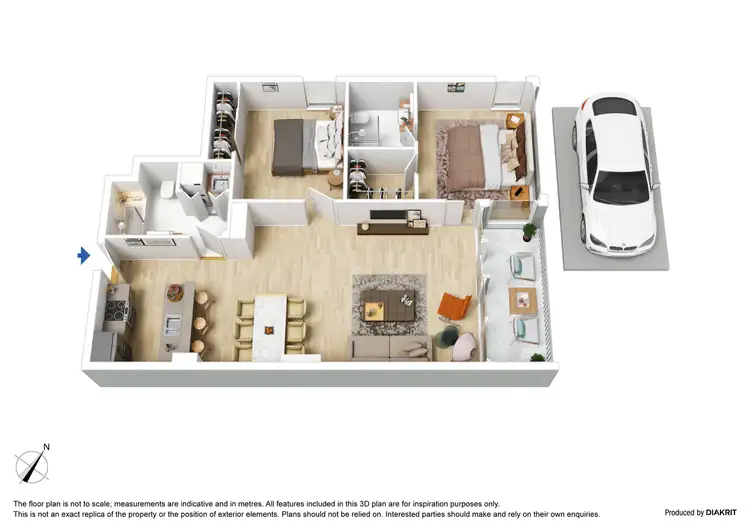 Floorplan of Homely apartment listing, 62/88 Kavanagh Street, Southbank VIC 3006