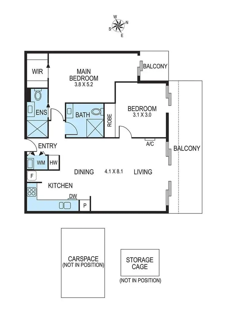 Floorplan of Homely apartment listing, 118/41 Murrumbeena Road, Murrumbeena VIC 3163