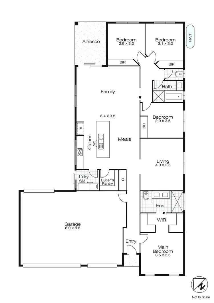 Floorplan of Homely house listing, 20 Eyckens Road, Lucas VIC 3350