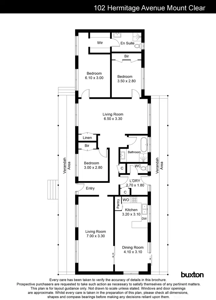 Floorplan of Homely house listing, 102 Hermitage Avenue, Mount Clear VIC 3350
