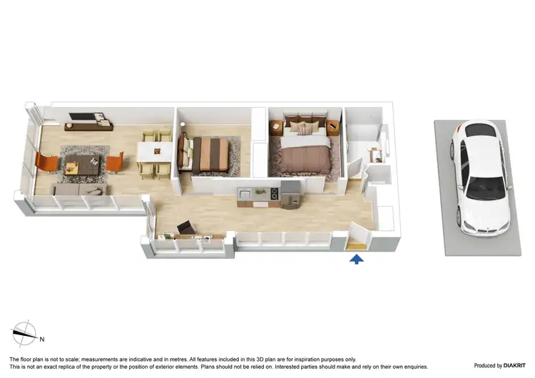 Floorplan of Homely apartment listing, 610/399 Bourke Street, Melbourne VIC 3000
