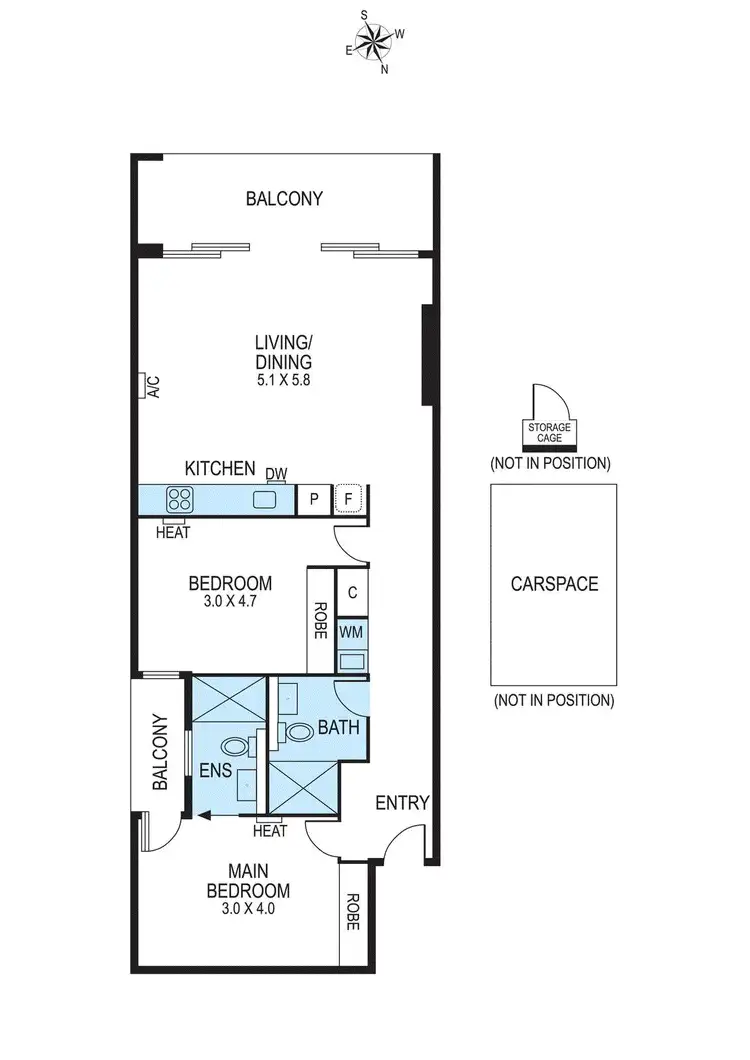 Floorplan of Homely apartment listing, 102/193 Mckinnon Road, Mckinnon VIC 3204