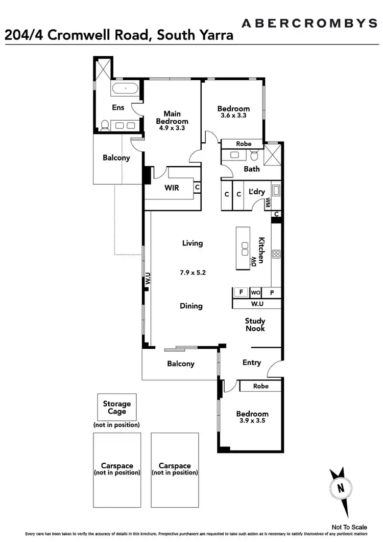 Floorplan of Homely apartment listing, 204/4 Cromwell Road, South Yarra VIC 3141