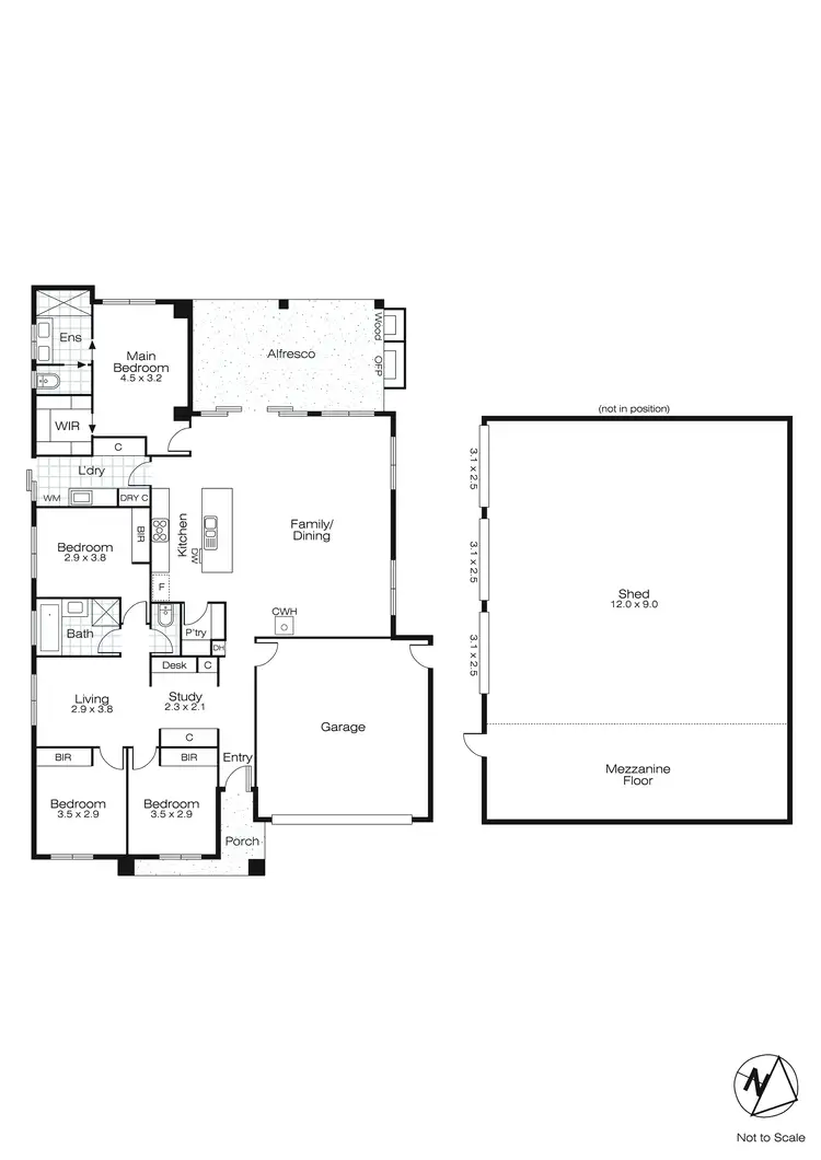 Floorplan of Homely house listing, 137 Howe Street, Miners Rest VIC 3352