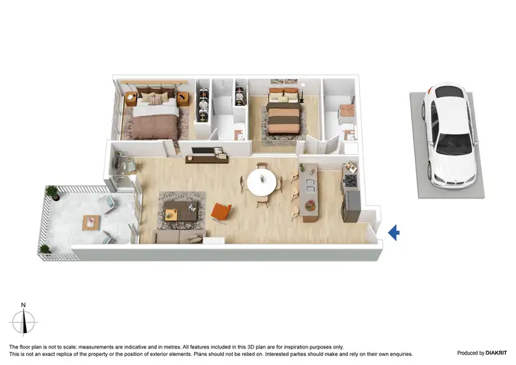 Floorplan of Homely apartment listing, 106/618 Lonsdale Street, Melbourne VIC 3000