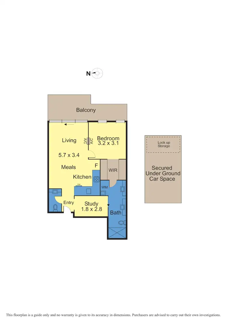 Floorplan of Homely apartment listing, 206/6 Lisson Grove, Hawthorn VIC 3122