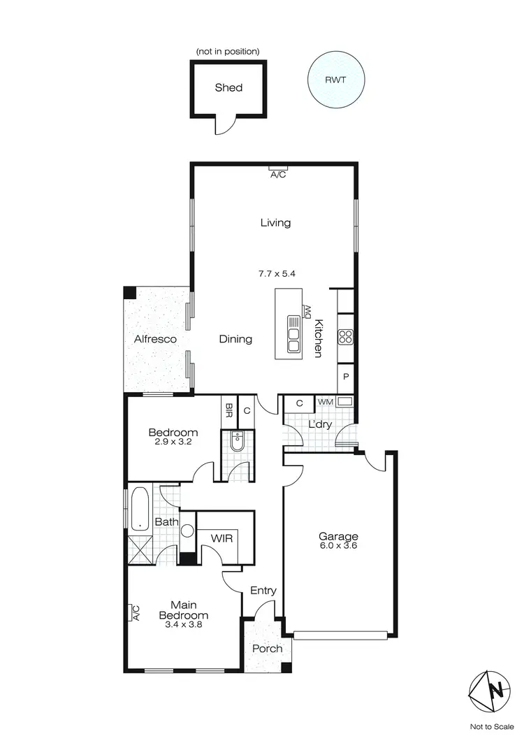 Floorplan of Homely house listing, 1A Alfred Street, Sebastopol VIC 3356