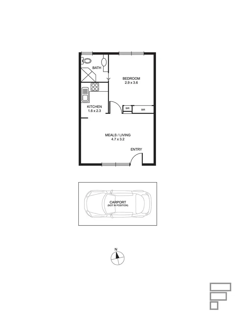 Floorplan of Homely apartment listing, 4/36 Ulupna Road, Ormond VIC 3204
