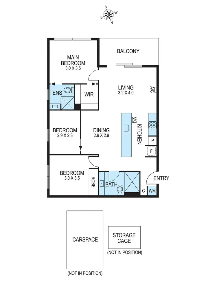 Floorplan of Homely apartment listing, 102/669 Centre Road, Bentleigh East VIC 3165
