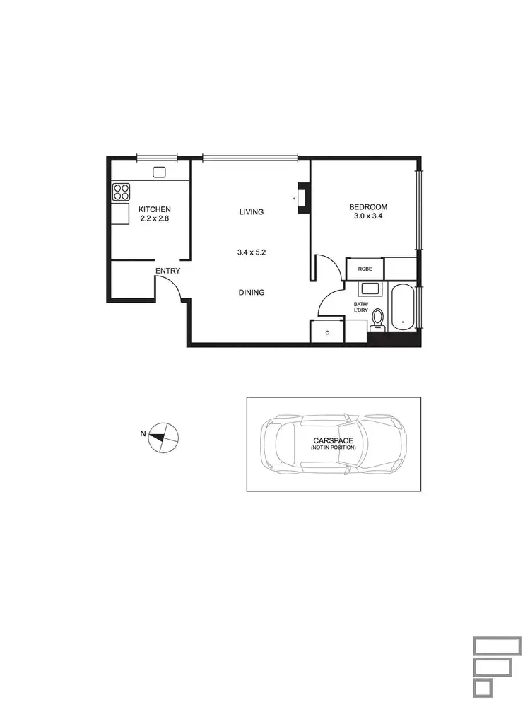 Floorplan of Homely apartment listing, 6/3 Celeste Court, St Kilda East VIC 3183