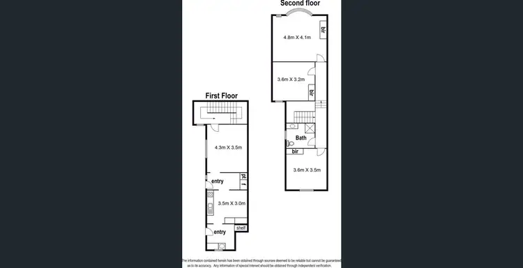 Floorplan of Homely townhouse listing, 376 Rear High Street, Northcote VIC 3070