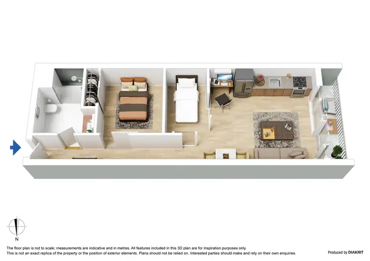 Floorplan of Homely apartment listing, 1402/6 Leicester Street, Carlton VIC 3053
