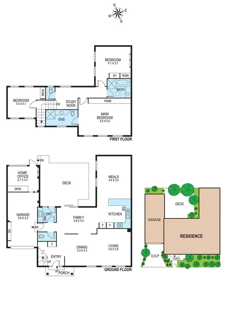 Floorplan of Homely townhouse listing, 2/1 Lillimur Road, Ormond VIC 3204