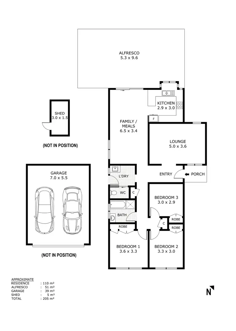 Floorplan of Homely house listing, 2 Cleve Court, Wallan VIC 3756