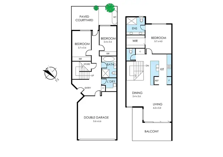 Floorplan of Homely townhouse listing, 22 Abrahams Drive, Mentone VIC 3194